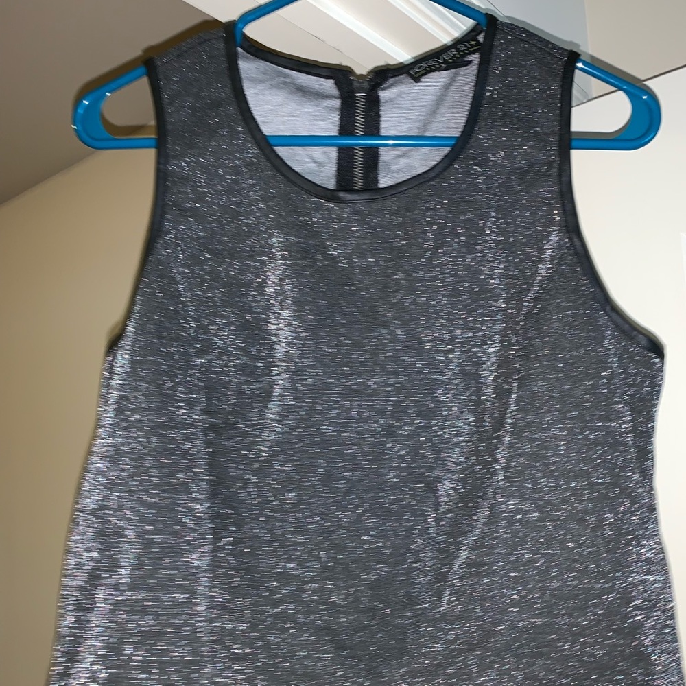 Plus Size Shimmer Crop Top